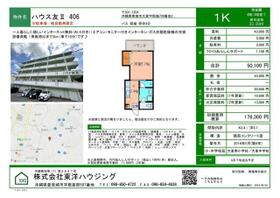 ハウス友Ⅱ 406 ｜ 沖縄県南城市大里字稲嶺（賃貸マンション1K・4階・23.20㎡） その4