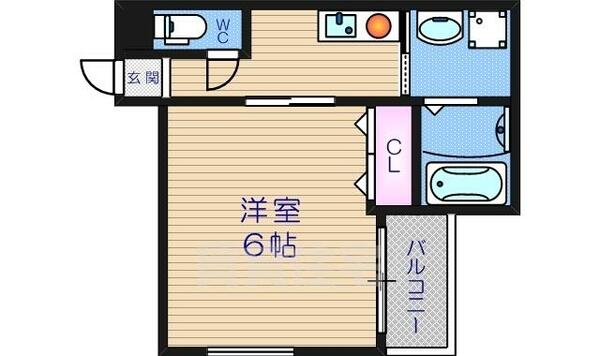 クレアシオン阿倍野｜大阪府大阪市阿倍野区王子町３丁目(賃貸アパート1K・2階・21.50㎡)の写真 その2