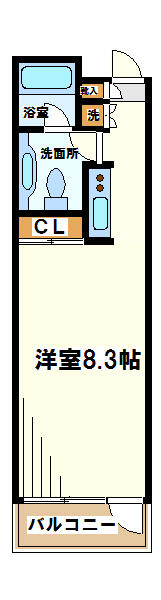 東京都杉並区上高井戸１丁目(賃貸マンション1K・2階・26.40㎡)の写真 その2