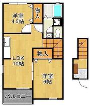 アプローズ参番館  ｜ 福岡県行橋市大字大野井（賃貸アパート2LDK・2階・48.30㎡） その1