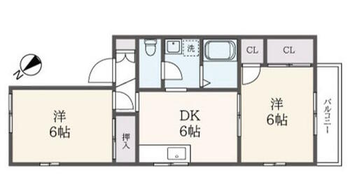 同じ建物の物件間取り写真 - ID:214053907168