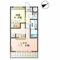 熊本県熊本市南区日吉２丁目（賃貸アパート1LDK・2階・40.00㎡） その2