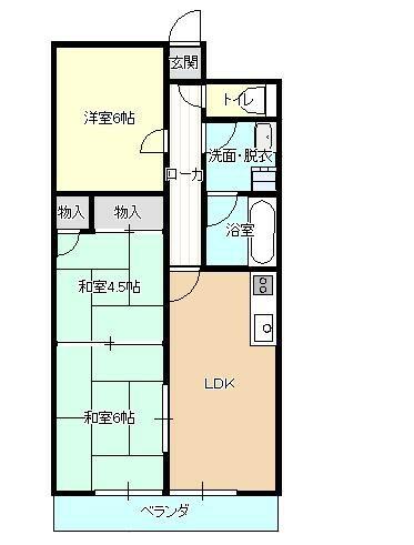 シャトル山手ＩＩ｜愛知県名古屋市名東区山の手３丁目(賃貸マンション3LDK・3階・61.60㎡)の写真 その2