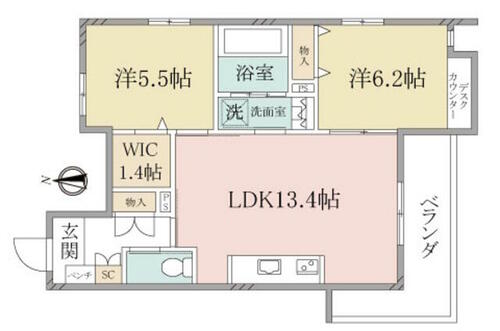 同じ建物の物件間取り写真 - ID:213103813774