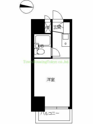 スカイコート下高井戸｜東京都杉並区下高井戸１丁目(賃貸マンション1R・11階・16.20㎡)の写真 その2