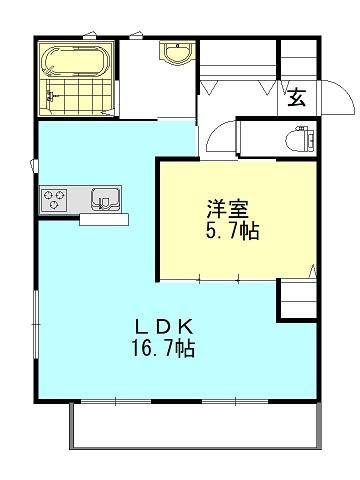 同じ建物の物件間取り写真 - ID:233019555339