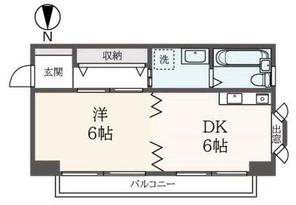 サフィール六浦 401｜神奈川県横浜市金沢区六浦南２丁目(賃貸マンション1DK・4階・31.90㎡)の写真 その2