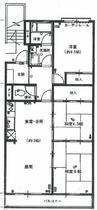 瀬谷ハイツＢ 114 ｜ 神奈川県横浜市瀬谷区瀬谷４丁目（賃貸マンション3LDK・1階・66.45㎡） その2