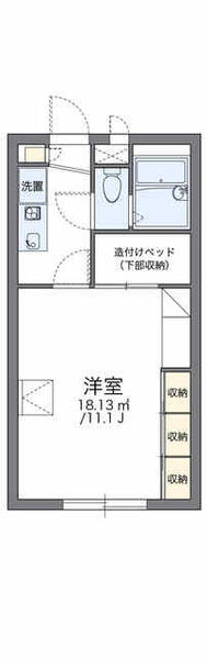 レオパレスエスポワール 108｜千葉県東金市川場(賃貸アパート1K・1階・26.49㎡)の写真 その2