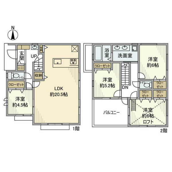 東希望が丘戸建 0｜神奈川県横浜市旭区東希望が丘(賃貸一戸建4LDK・--・102.06㎡)の写真 その2