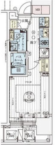 エステムプラザ神戸三宮ルクシア｜兵庫県神戸市中央区御幸通３丁目(賃貸マンション1K・5階・21.63㎡)の写真 その2