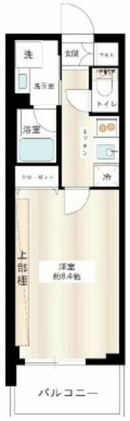 東京都北区堀船１丁目(賃貸マンション1K・12階・25.48㎡)の写真 その2