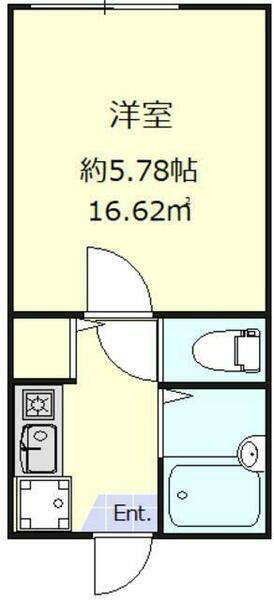 ボンボニエール新小岩 303｜東京都江戸川区松島４丁目(賃貸アパート1K・3階・16.62㎡)の写真 その2