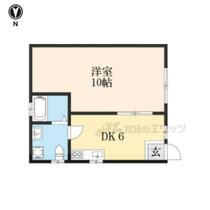 京都府京都市山科区北花山六反田町（賃貸アパート1LDK・1階・32.76㎡） その2