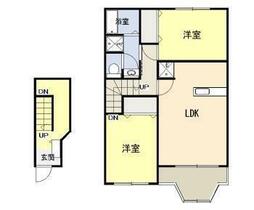 エクセレンテ北原　Ｂ  ｜ 宮崎県宮崎市吉村町北原（賃貸アパート2LDK・2階・57.13㎡） その2