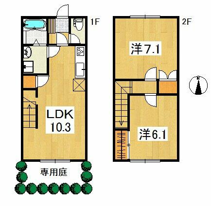 同じ建物の物件間取り写真 - ID:213102933737