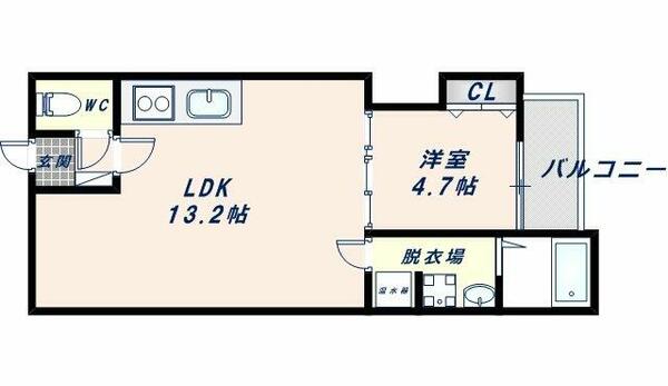 Ｆ　ａｓｅｃｉａ　サンド 305｜大阪府東大阪市吉松２丁目(賃貸アパート1LDK・3階・40.57㎡)の写真 その2