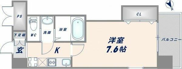 ラグゼ布施北Ⅱ 801｜大阪府東大阪市長堂２丁目(賃貸マンション1K・8階・25.20㎡)の写真 その2