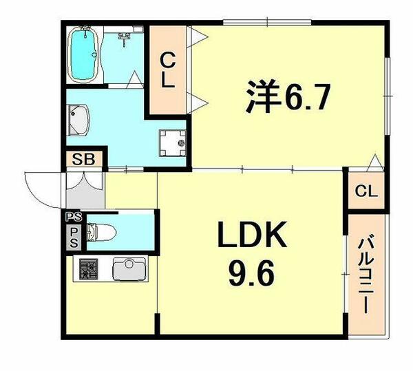 兵庫県伊丹市荒牧５丁目(賃貸アパート1LDK・1階・38.29㎡)の写真 その2