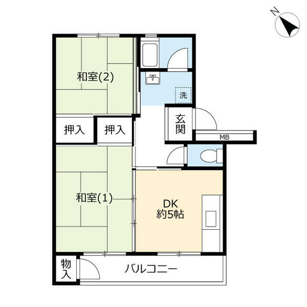 ＵＲ下大槻 0130302｜神奈川県秦野市下大槻(賃貸マンション2DK・3階・43.56㎡)の写真 その2