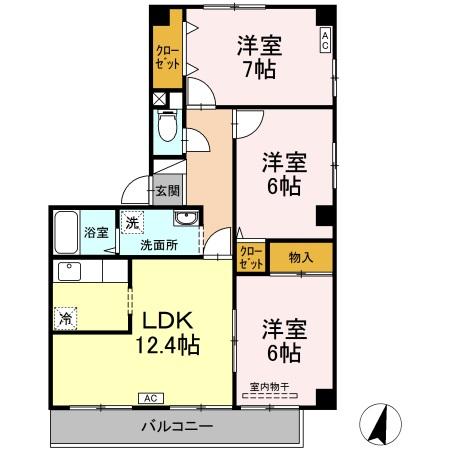 同じ建物の物件間取り写真 - ID:236002696987