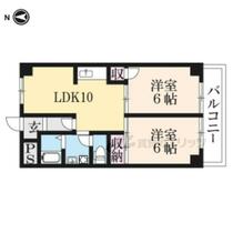 滋賀県東近江市八日市上之町（賃貸マンション2LDK・6階・56.40㎡） その2