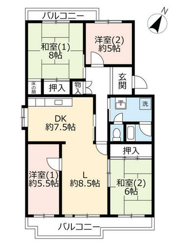 同じ建物の物件間取り写真 - ID:227080150054