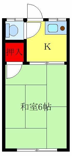 東京都北区中十条１丁目(賃貸アパート1K・2階・14.87㎡)の写真 その2