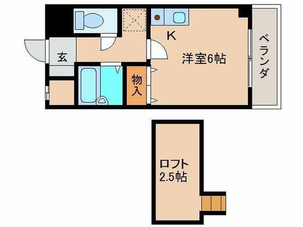 奈良県大和高田市神楽３丁目(賃貸マンション1K・3階・19.20㎡)の写真 その2