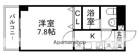 宮城県仙台市青葉区木町(賃貸マンション1K・2階・24.70㎡)の写真 その2