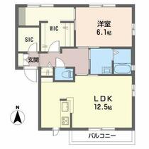 グランカーサＢ棟  ｜ 香川県高松市元山町（賃貸アパート1LDK・2階・54.81㎡） その2