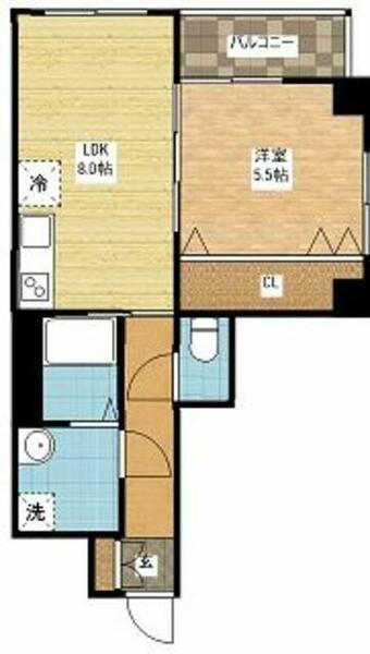 長崎県長崎市田上２丁目(賃貸マンション1LDK・3階・34.89㎡)の写真 その2