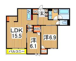 Ｖａｌｋ　Ｖａｌｌｅｎ　（ヴァルク　ファーレ）  ｜ 千葉県流山市おおたかの森北３丁目（賃貸マンション2LDK・1階・70.38㎡） その2