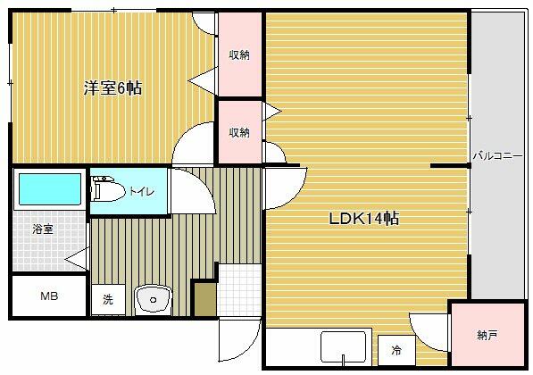 Ｔ＆Ｋ網川原Ａ棟 A302｜新潟県新潟市中央区網川原２丁目(賃貸マンション1LDK・3階・49.00㎡)の写真 その2