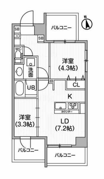 レクシード神楽坂｜東京都新宿区東五軒町(賃貸マンション2LDK・8階・41.98㎡)の写真 その2