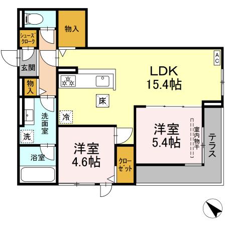 同じ建物の物件間取り写真 - ID:222016494334