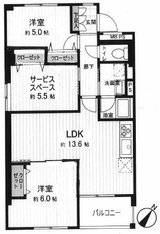 同じ建物の物件間取り写真 - ID:211049217883