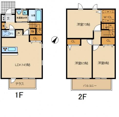 同じ建物の物件間取り写真 - ID:227080054478