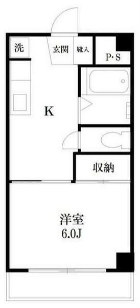 東京都港区白金３丁目(賃貸マンション1K・2階・25.55㎡)の写真 その2