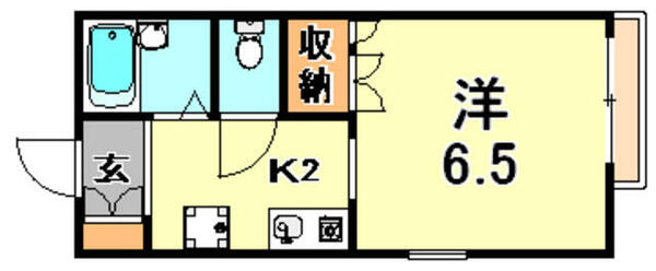 兵庫県神戸市東灘区岡本７丁目(賃貸アパート1R・2階・21.00㎡)の写真 その2