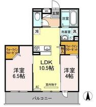 サンドリバー 203 ｜ 佐賀県神埼市神埼町枝ヶ里（賃貸アパート2LDK・2階・50.12㎡） その2