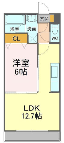 Ｃｈａｒｍａｎｔ 306｜静岡県磐田市千手堂(賃貸マンション1LDK・3階・40.12㎡)の写真 その2