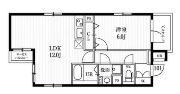 エルファーロ神楽坂｜東京都新宿区新小川町(賃貸マンション1LDK・1階・42.24㎡)の写真 その2