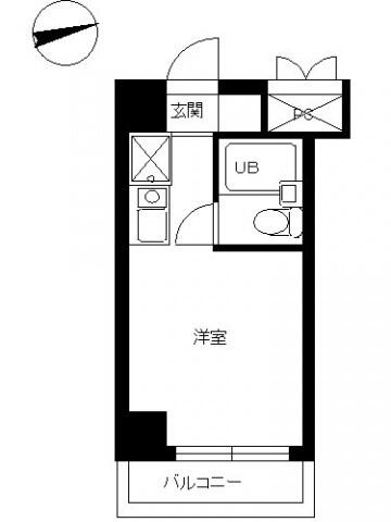 スカイコート八王子第３ 306｜東京都日野市旭が丘２丁目(賃貸マンション1R・3階・15.95㎡)の写真 その2