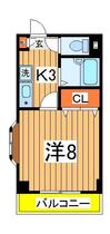 エスポアール柏  ｜ 千葉県柏市松葉町６丁目（賃貸マンション1K・3階・25.00㎡） その2