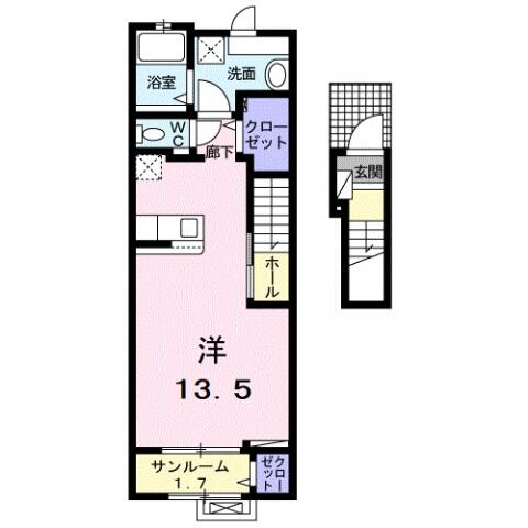 ドゥーベル 205｜静岡県浜松市中央区佐鳴台４丁目(賃貸アパート1R・2階・40.94㎡)の写真 その2