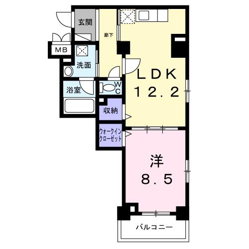 レジス城の堀 203｜兵庫県尼崎市下坂部２丁目(賃貸マンション1LDK・2階・53.37㎡)の写真 その2