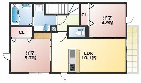 同じ建物の物件間取り写真 - ID:228048384344