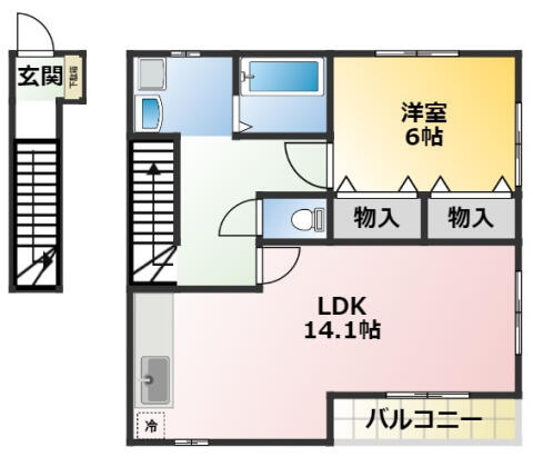 同じ建物の物件間取り写真 - ID:223032342207