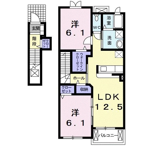 ルミエール岬 202｜愛知県碧南市岬町１丁目(賃貸アパート2LDK・2階・59.75㎡)の写真 その2